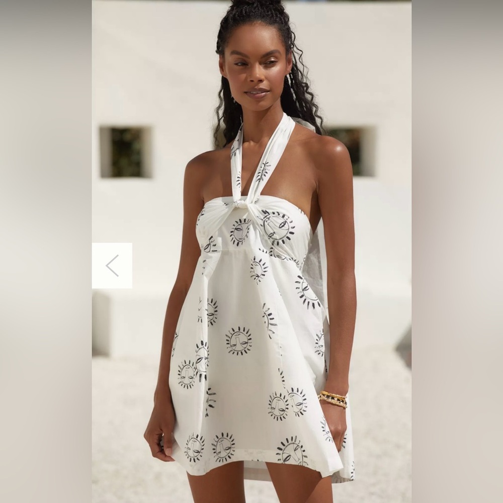 ANTHROPOLOGIE LouLou Avenue Halter Mini Dress -size small